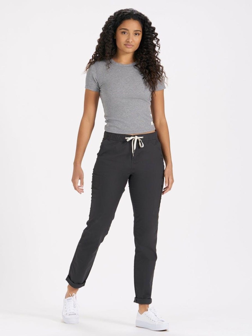 Vuori Women's Casual Drawstring Jogger Pants - Black